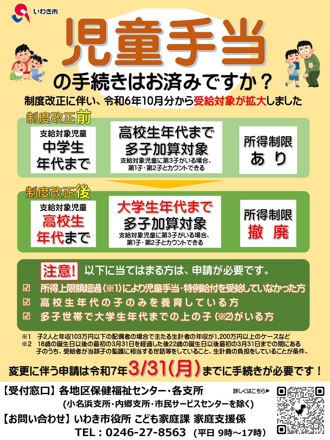 児童手当の手続きはお済みですか？